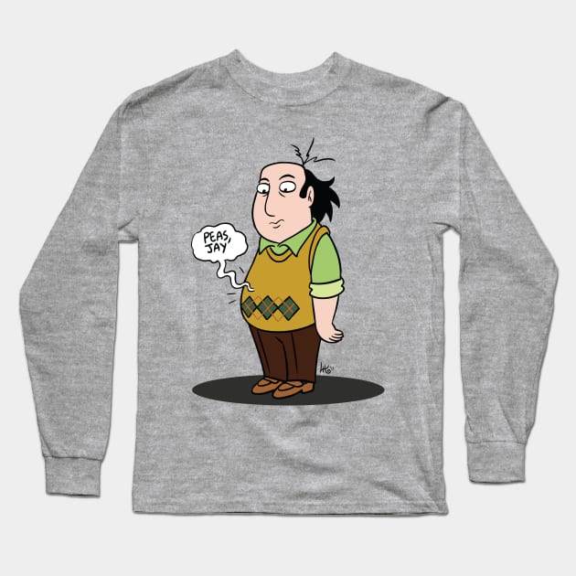 The Critic - peas, Jay Long Sleeve T-Shirt by VictorianClam